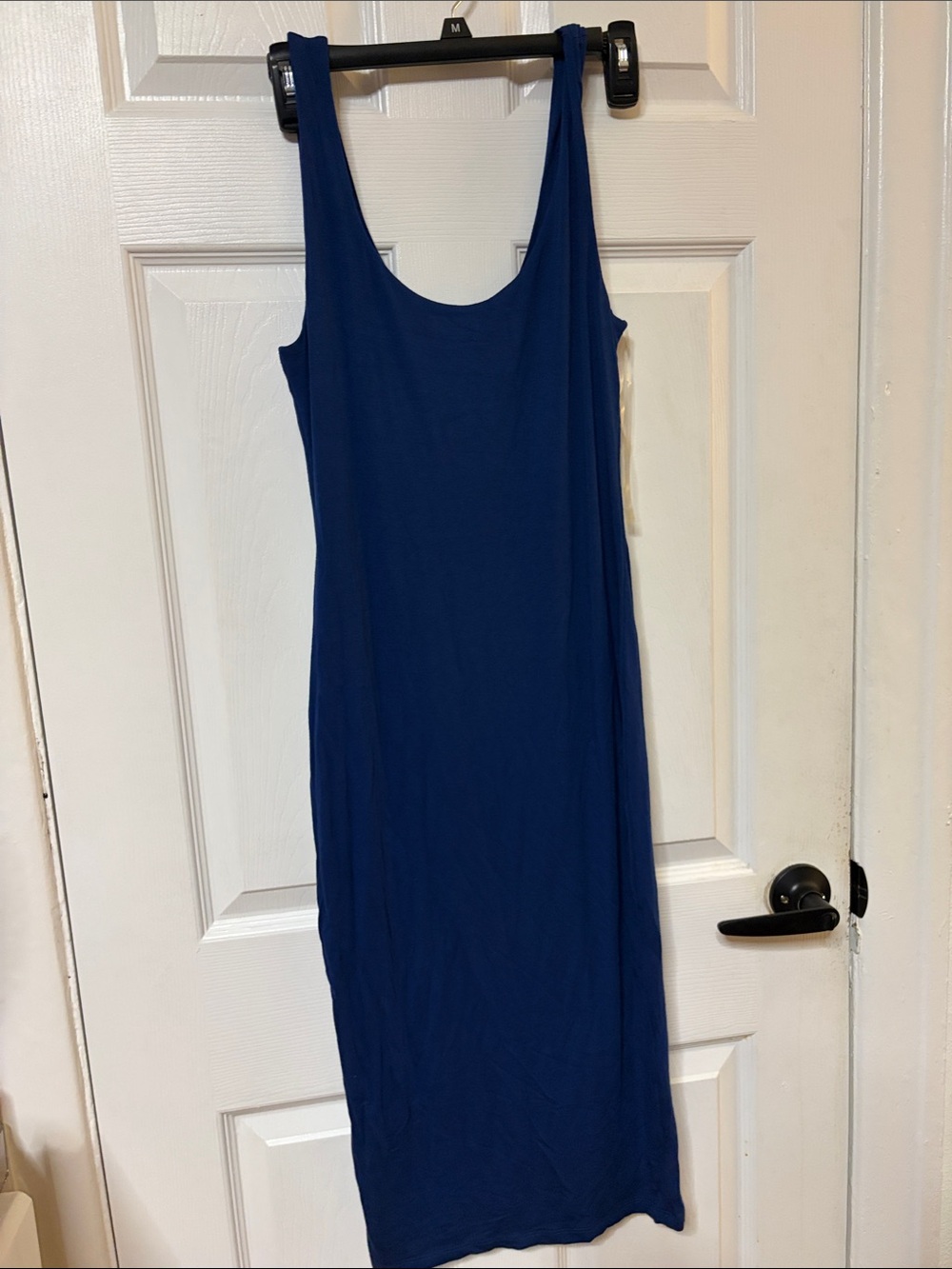 Bar III Navy Blue Scoop Neck Sleeveless Maxi Dress